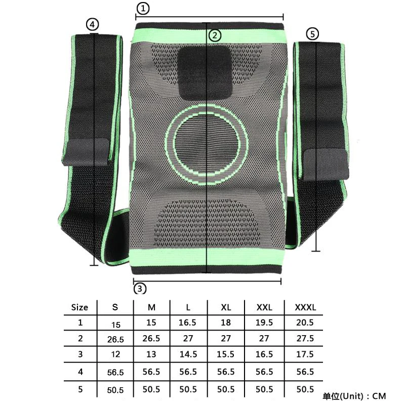 Elastic Sports Knee Support Sleeve - Ảnh 12