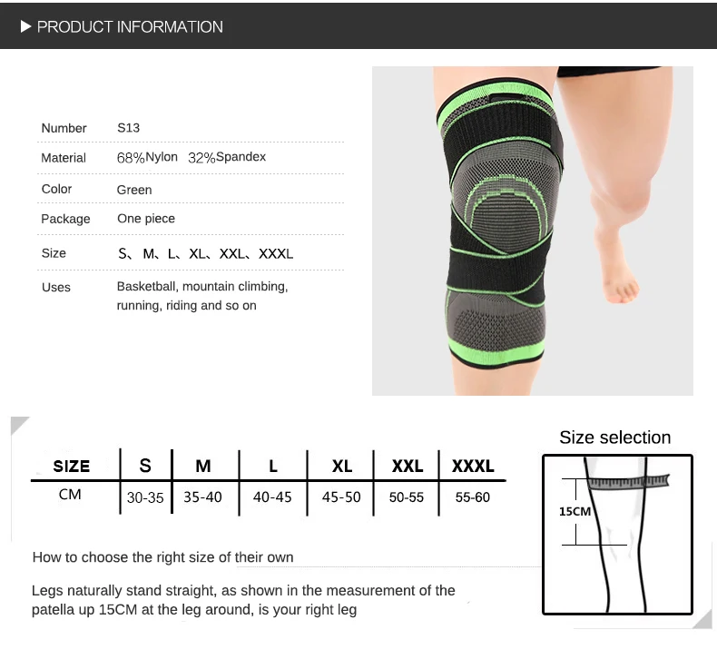 Elastic Sports Knee Support Sleeve - Ảnh 11