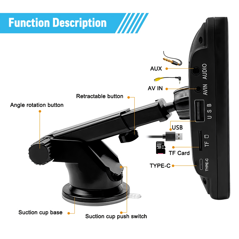 Universal 7-inch Touchscreen Car MP5 Player with Wireless Apple CarPlay & Android Auto - Ảnh 9
