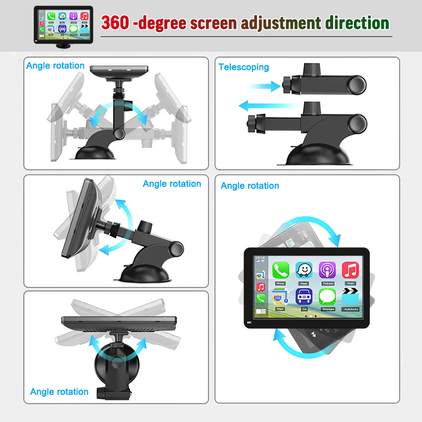 Universal 7-inch Touchscreen Car MP5 Player with Wireless Apple CarPlay & Android Auto - Ảnh 6